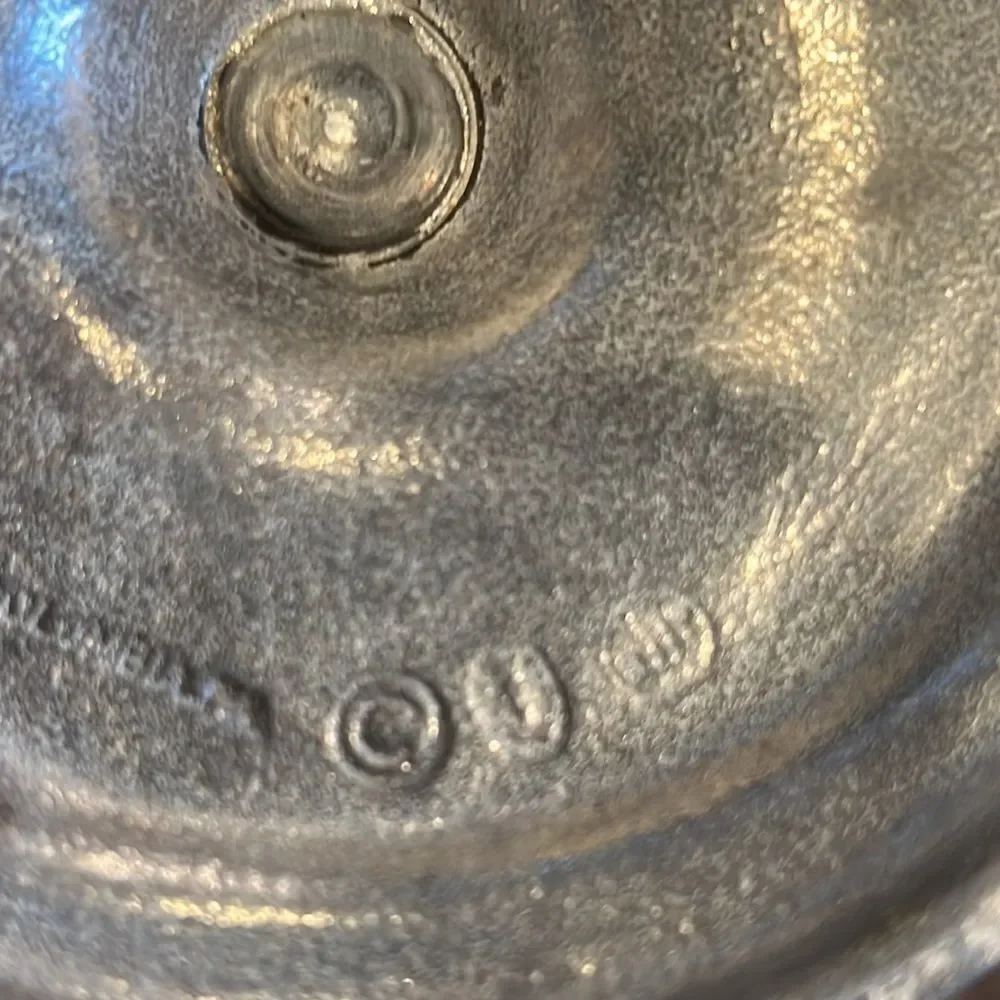 Wilton RWP Columbia Pewter Candlestick Holder Pair‎ ~ Vintage 9